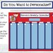 Weekly Kids Magnet Calendar, Schedule, Activity &amp; Chore Chart ...