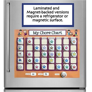 Kids Weekly Magnet Chore Chart, Task Chart, Daily/weekly Routine ...