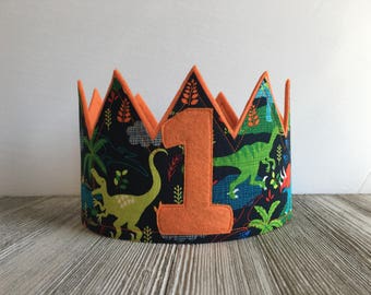 Dinosuar Crown, Birthday Crowns Boy, Dinosaur Birthday Party Dinosaur Party Accessory, Smash Cake Crown, Dinosaur Party Hat, Boys Party Hats