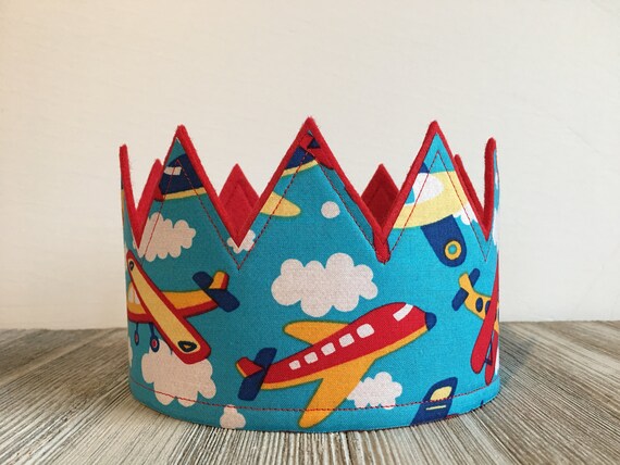 Airplane Crown Airplane Birthday Airplane Party Hat Etsy