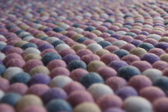 100cm Pastell Himmel Fuhlte Sich Ball Teppich Etsy