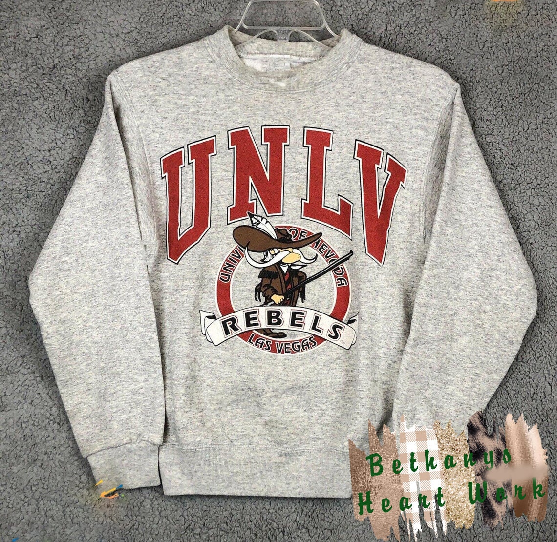 Vintage NCAA UNLV Rebels Mascot Logo 