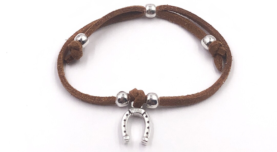 Horseshoe Charm Bracelet or Anklet Birthday Gift Stocking Etsy