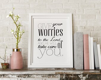 Fall Leaf Print Bible Verse Printable Give Thanks to the Lord for He is Good Psalm 170:1 Fall Leaf Scripture Art Fall Gallery Wall Art