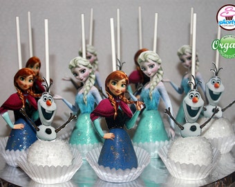 Frozen cake pops | Etsy