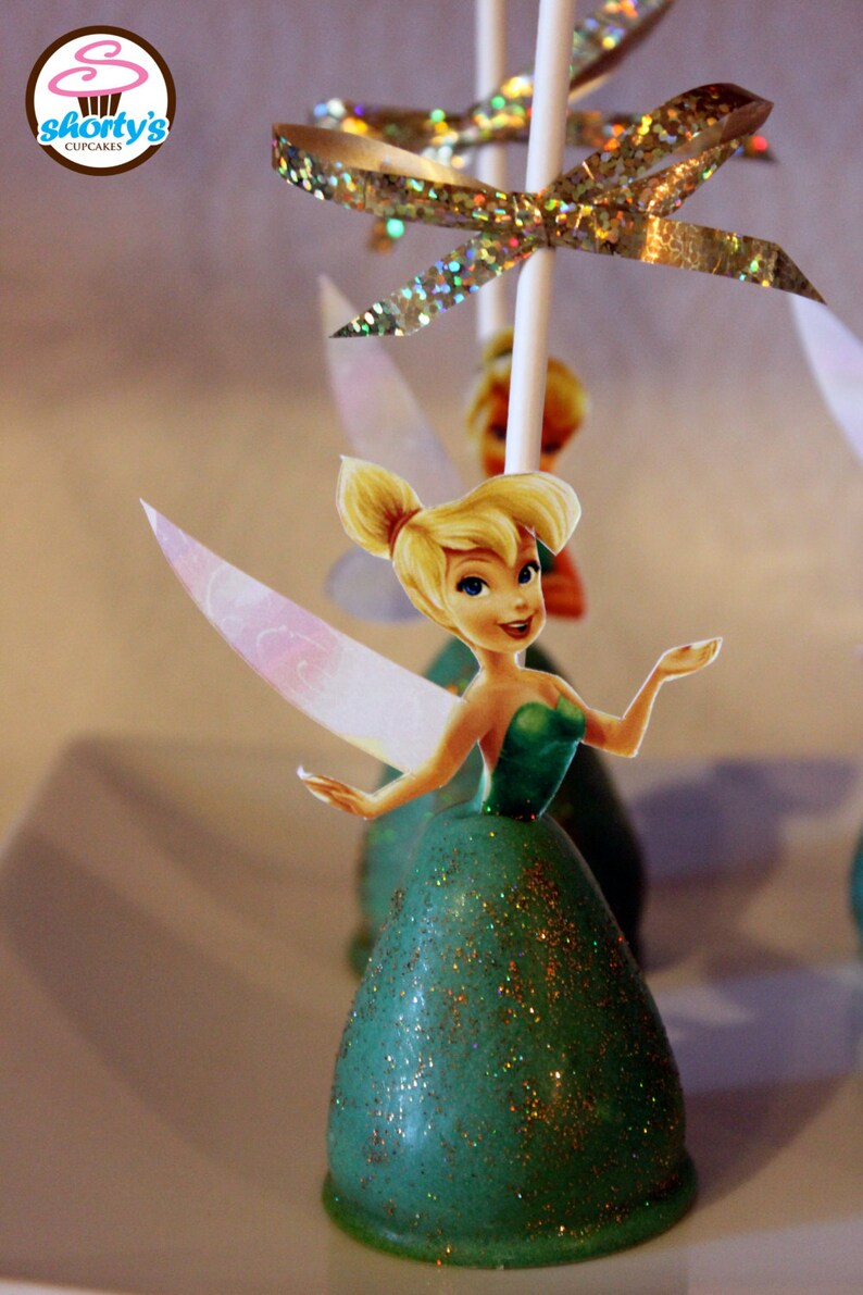 Tinkerbell Themed Gourmet Cake Pops Etsy