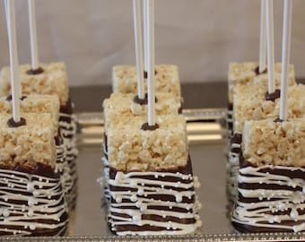 Chocolate Covered Rice Crispy Treats