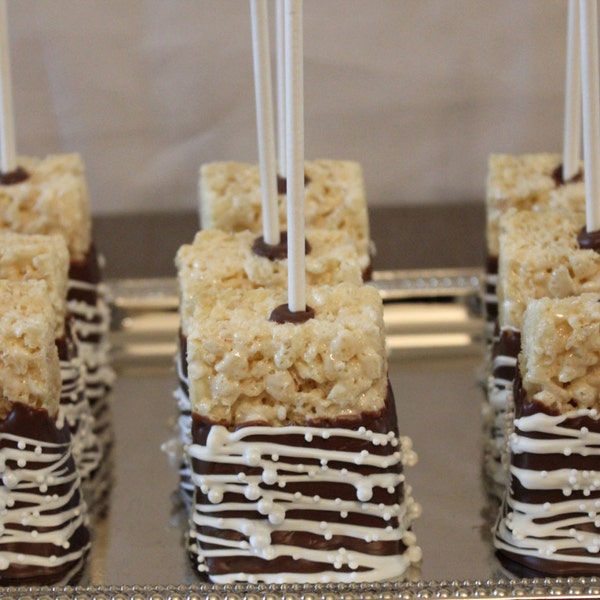 Chocolate Covered Rice Crispy Treats