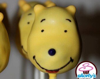 Winnie The Pooh Themed Gourmet Cake Pops