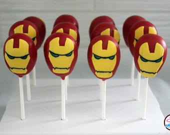 Iron Man Themed Cake Pops