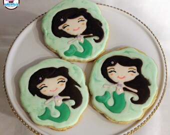 Mermaid Theme Cookies