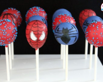 Spiderman Themed Cake Pops