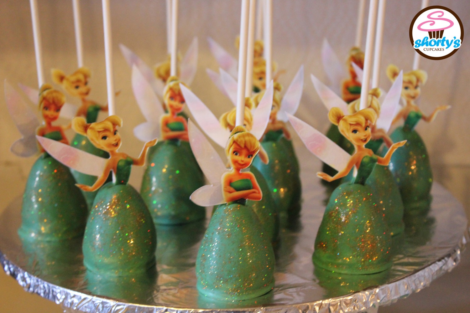 Tinkerbell Themed Gourmet Cake Pops Etsy