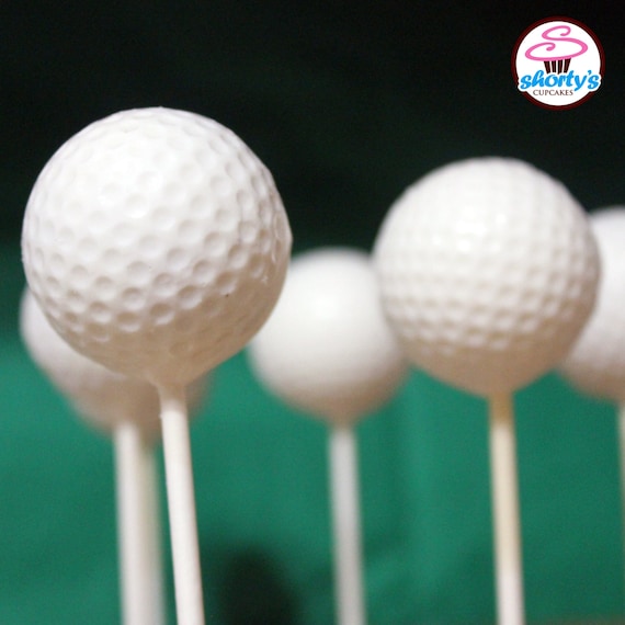 Golf Ball Cake Pops for Pops