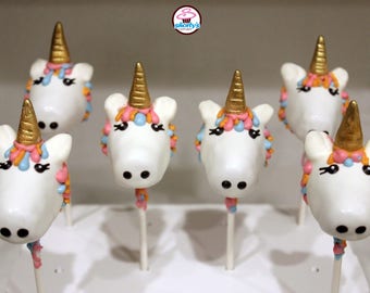 Unicorn Theme Cake Pops