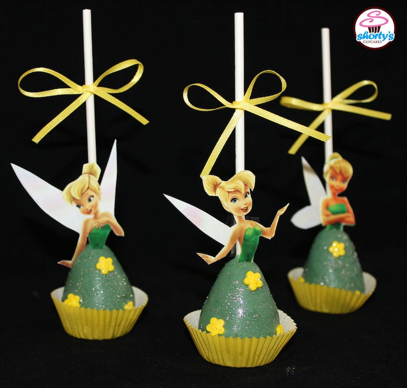 Tinkerbell Themed Gourmet Cake Pops Etsy