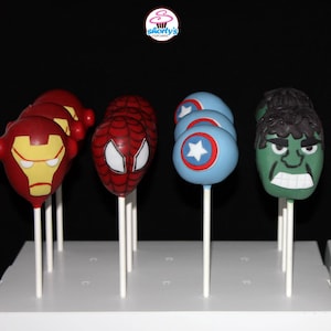Avengers Themed Cake Pops
