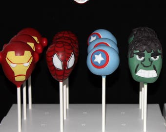 Avengers Themed Cake Pops