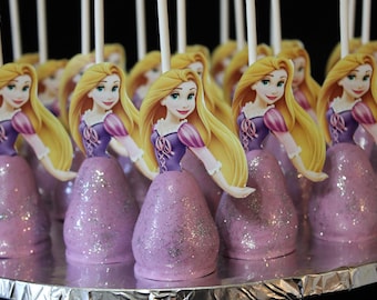 Rapuzel Themed Gourmet Cake Pops