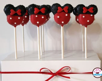 Minnie Mouse Red Gourmet Cake Pops