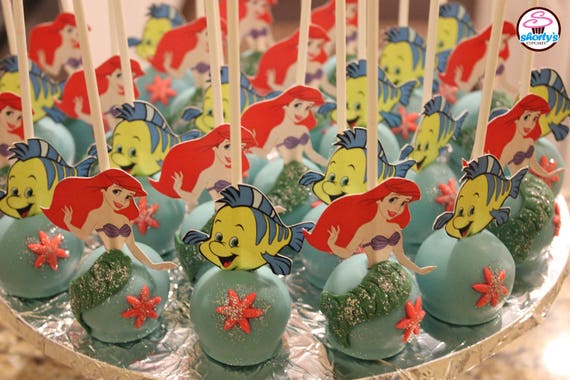 thumbnail image 2 of Ariel Sebastian Flounder Mermaid Lollipop Chocolate Candy Soap Crayon Mold 2 of 4