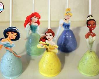 Disney Princess Themed Gourmet Cake Pops