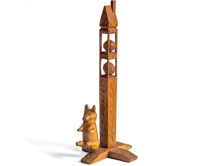 Complex Carved Standing Wood Whimsy