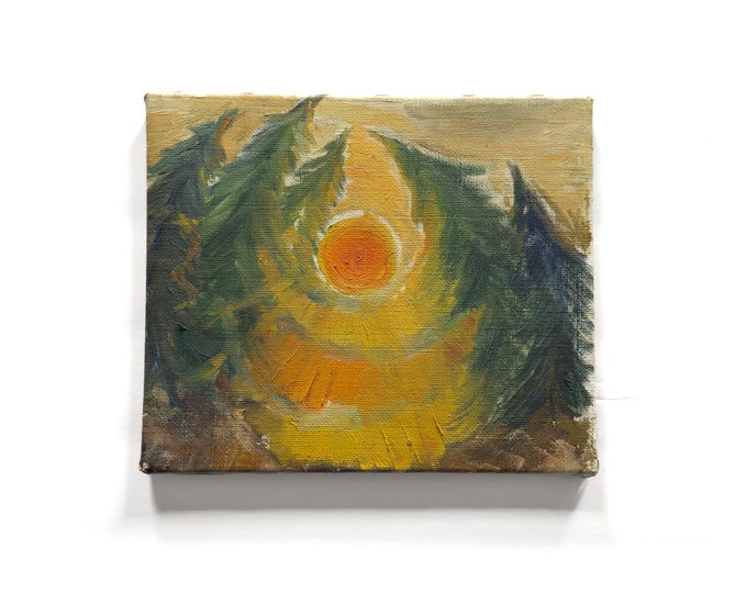 Visionary Landscape Painting on Canvas