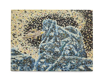 Outsider Art Space Painting On Canvas