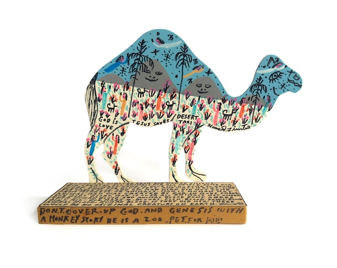 Rev. Howard Finster – Desert Taxi, 1990, Painted Sculpture
