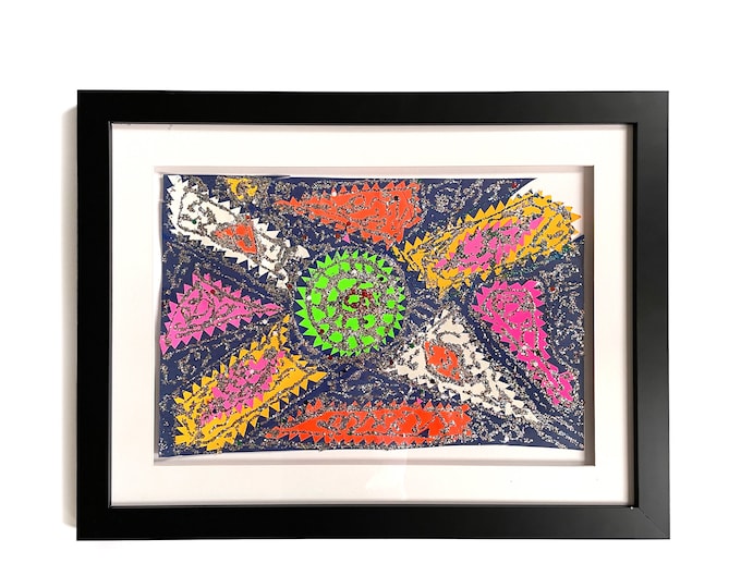 Self-taught Artist Loy 'Rhinestone Cowboy' Bowlin. Cosmic abstract collage