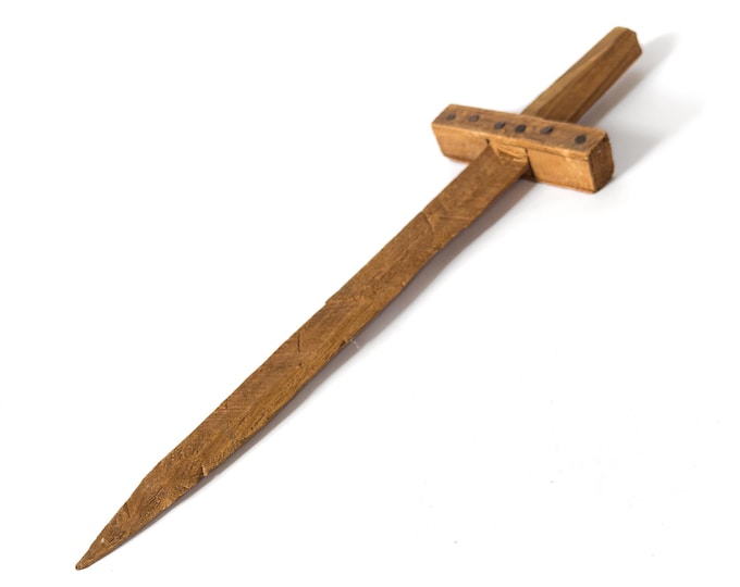 Vintage Hand-made Wooden Toy Sword