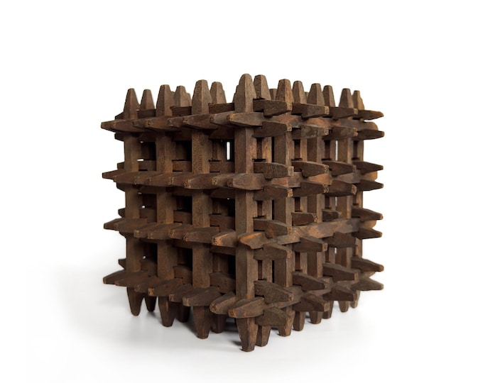 Crown of Thorns Whimsy Cube / Tramp Art