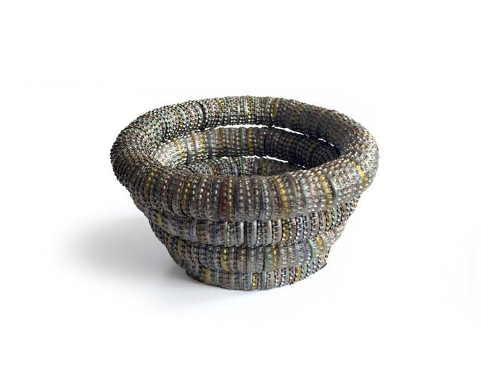 Folk Art Bottle Cap Bowl
