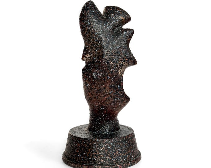 Mid-20th Century Cast Glass Abstract Figural Sculpture