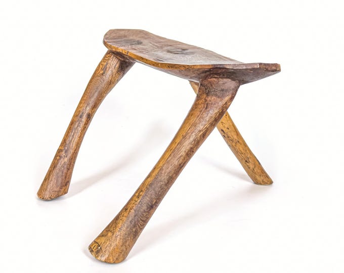 American Primitive Tree Branch Stool