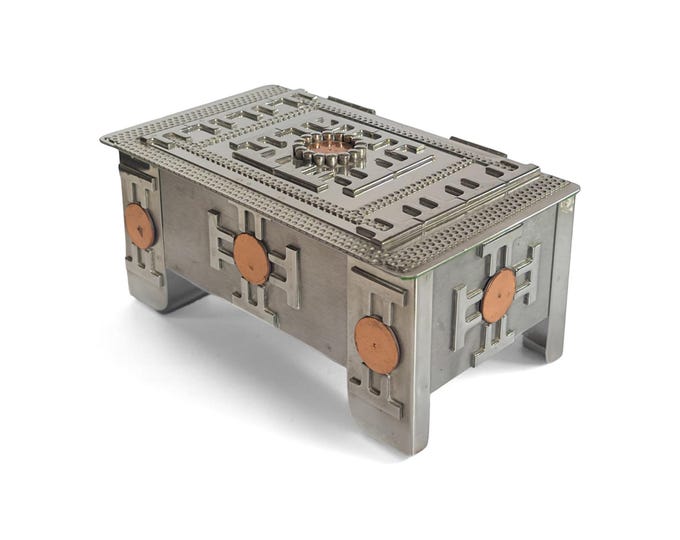 Stanley Szwarc, Hinged Copper and Steel Box