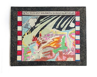 Original Drawing Prophet Royal Robertson. The Year Sun Exploded. c. 1990's