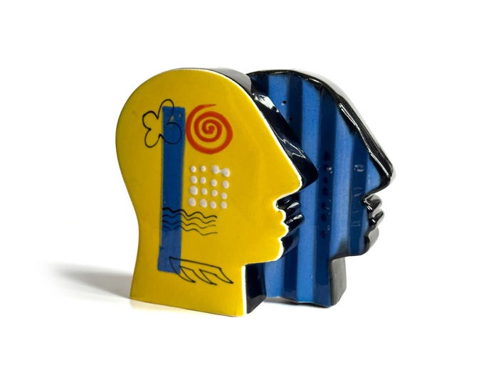 Brendan Adams Postmodern Ceramic Head Shakers
