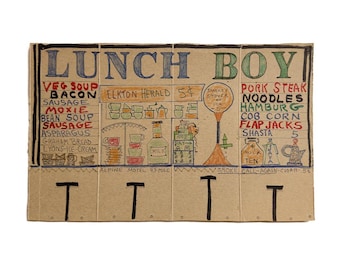Original Outsider Artist Lewis Smith Diner Drawing