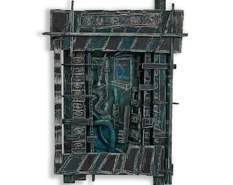 Dave Pearson Assemblage, &quot;Turns&quot;, 1990 / Mixed Media Wall Sculpture