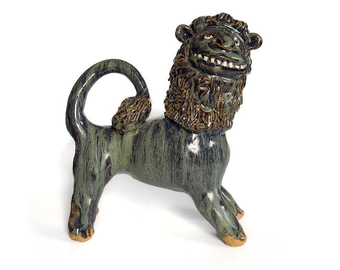 Marvin Bailey Folk Art Lion, Signed