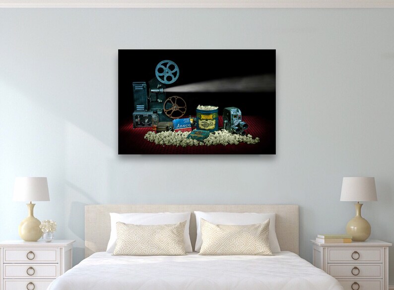 Large Wall Art movie Night Vintage 8 MM Movie Etsy