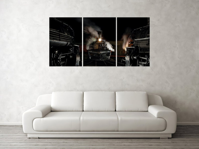 Mixed Winter Freight Vintage Durango and Silverton D/&RGW Narrow Gauge Colorado Steam Train Fine Art Print Canvas and Metal Options Title