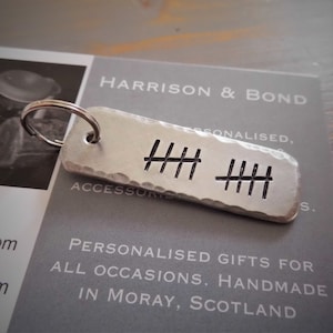 10 Tally Mark Keyring