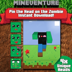 Mineventure Party Game - Download immediato - Metti la testa allo zombi