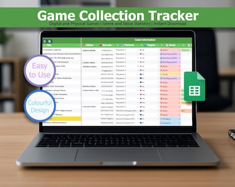 Rastreador de colección de juegos / Hojas de cálculo de Google (Descarga digital)