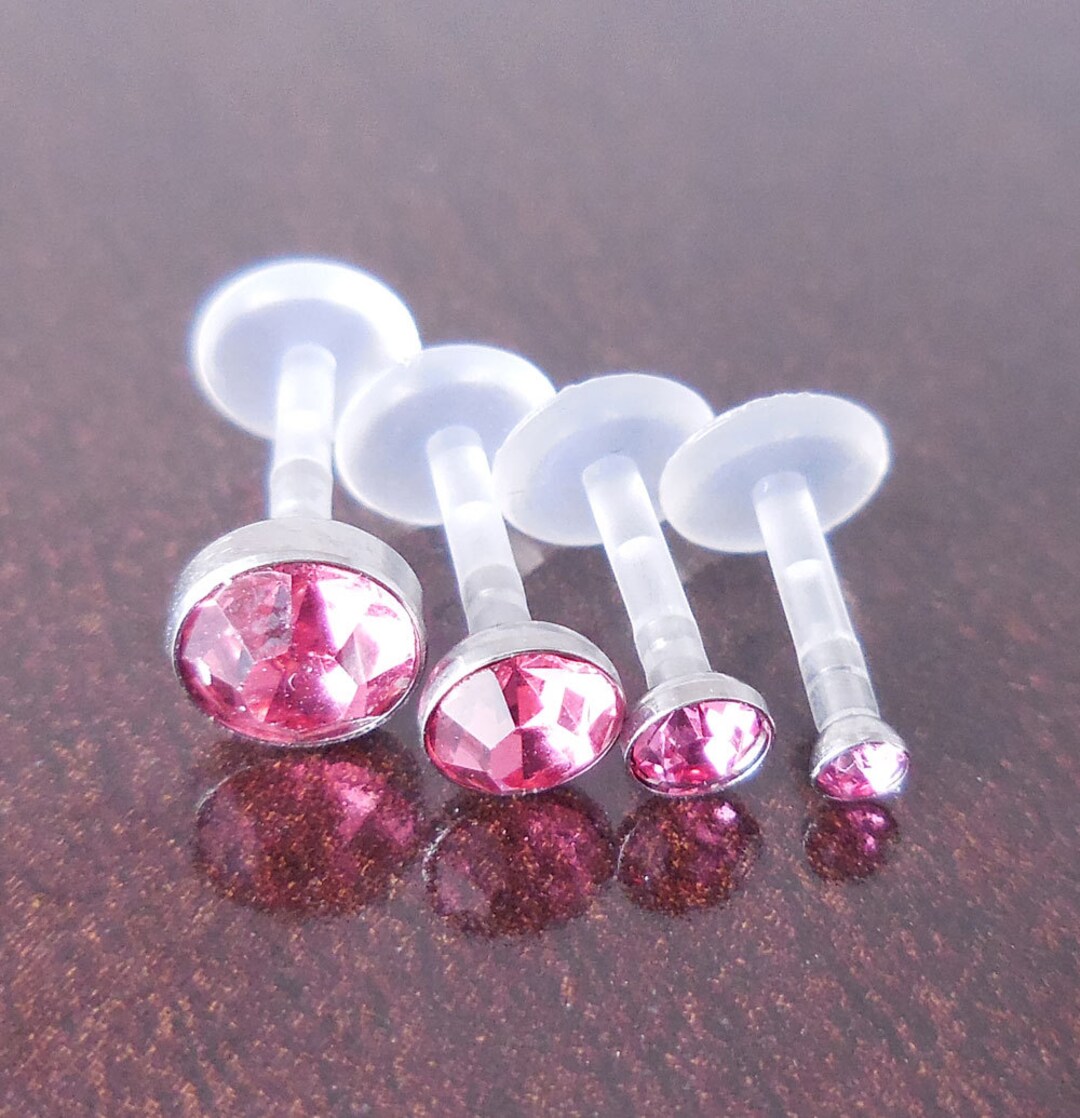 16G 6, 8 or 10mm Quad Triple Forward Helix Bioflex Earring Tragus ...