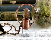 Garden Quartz Crystal Jewelry Rollerball Necklace Essential Oil Jewelry Aromatherapy Roller Ball Mini Perfume Bottle Keepsake Potion Vial