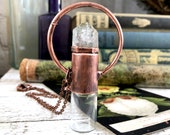 Rollerball Necklace Essential Oil Jewelry Included Quartz Crystal Jewelry Aromatherapy Roller Ball Mini Perfume Bottle Keepsake Potion Vial